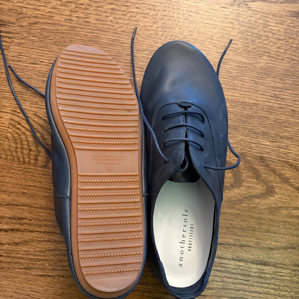 Anothersole Lucie II in Navy - Picture 3 of 3